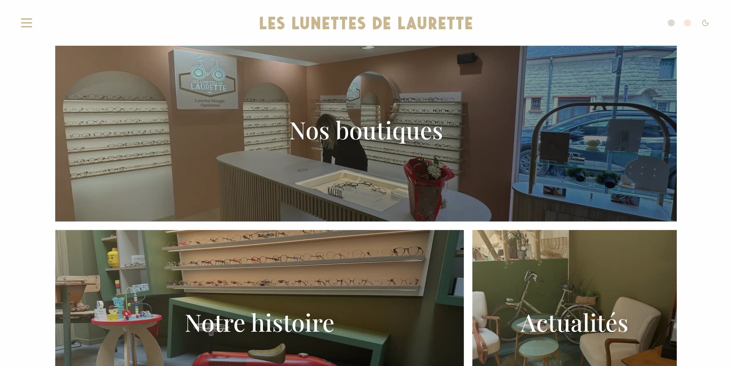 Site de Les Lunettes de Laurette